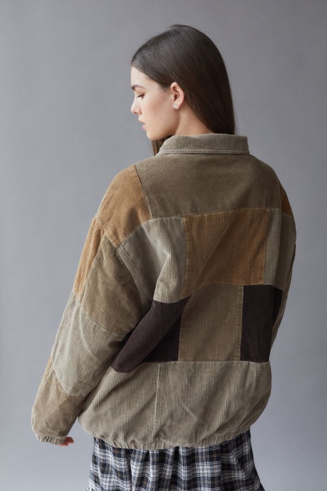 BDG Patchwork Corduroy Harrington Jacket #2