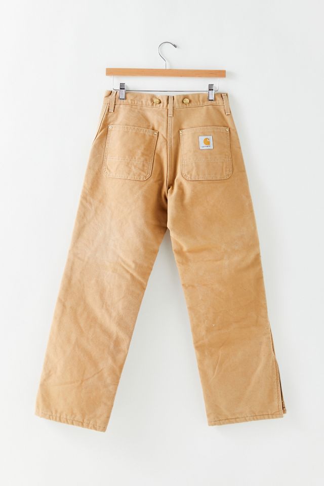 Vintage Carhartt Light Brown Quilted Pant #1
