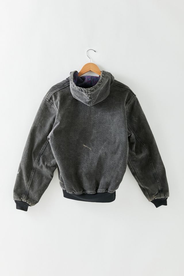 Vintage Carhartt Grey Hooded Jacket #1