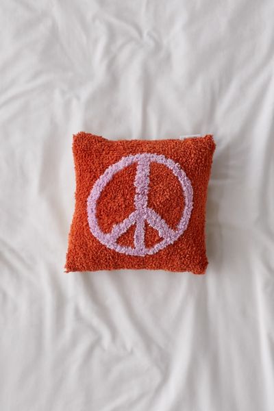 Peace Sign Throw Pillow