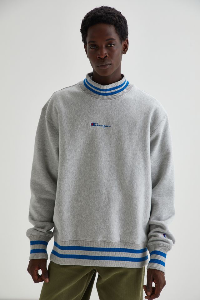 Champion Tipped Mock Neck Sweatshirt