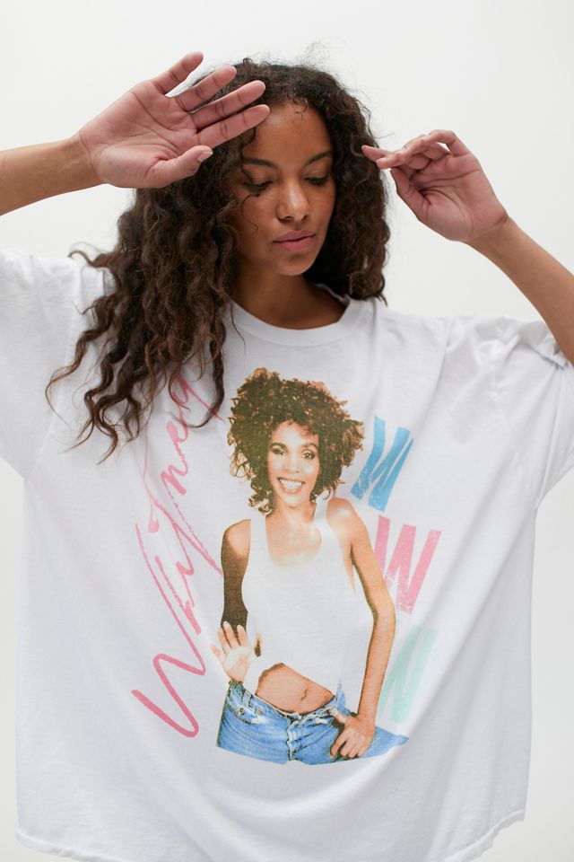 Whitney Houston Photo T-Shirt Dress #2