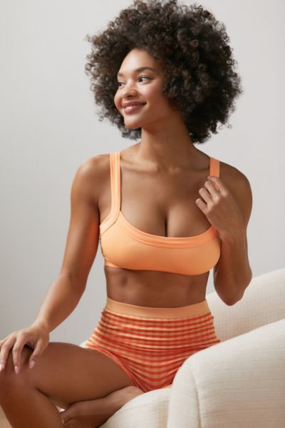 Out From Under Riptide Seamless Bralette In Peach