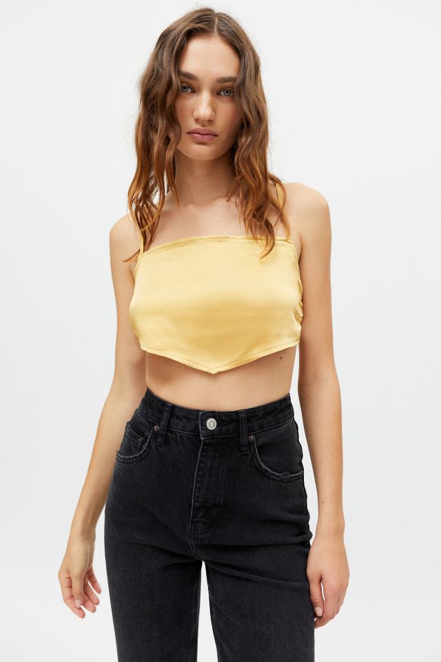 Motel Zashe Satin Tie-Back Top #1