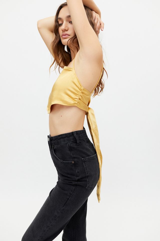 Motel Zashe Satin Tie-Back Top #4