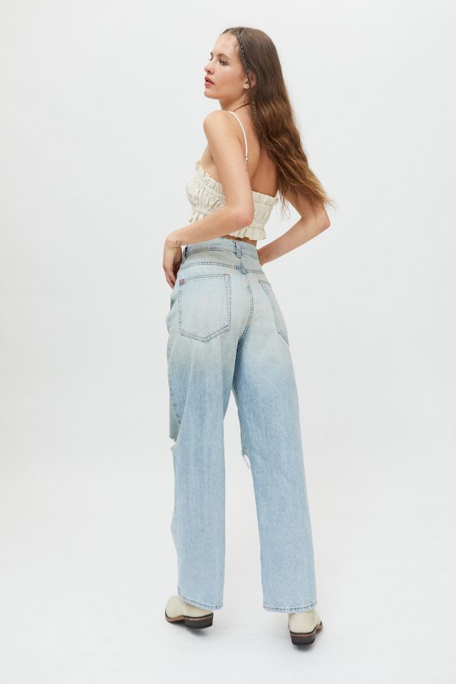 BDG Loose Baggy High-Waisted Jean – Distressed Light Wash #3