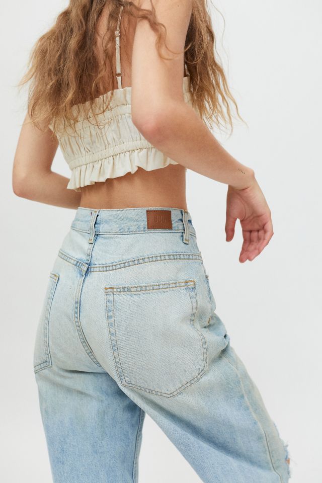 BDG Loose Baggy High-Waisted Jean – Distressed Light Wash #4