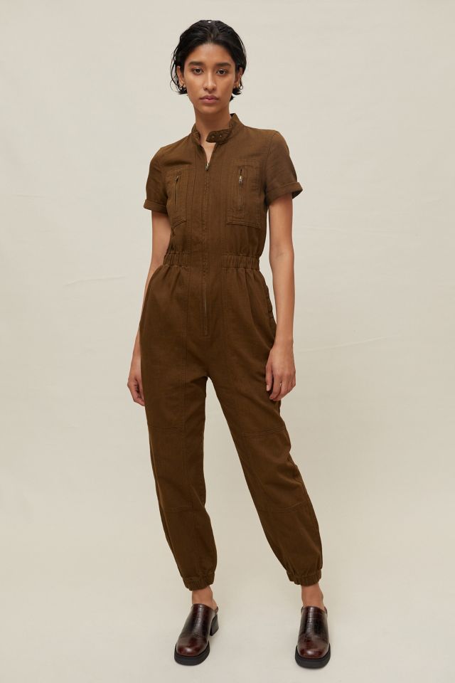 UO Rachel Twill Coverall Jumpsuit