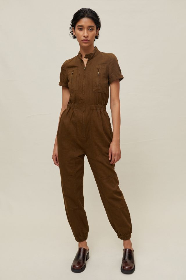 UO Rachel Twill Coverall Jumpsuit Urban Outfitters