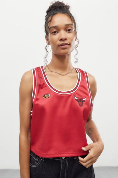 Mitchell & Ness WMNS CHICAGO BULLS BIG FACE 3.0 SHORT Red - RED