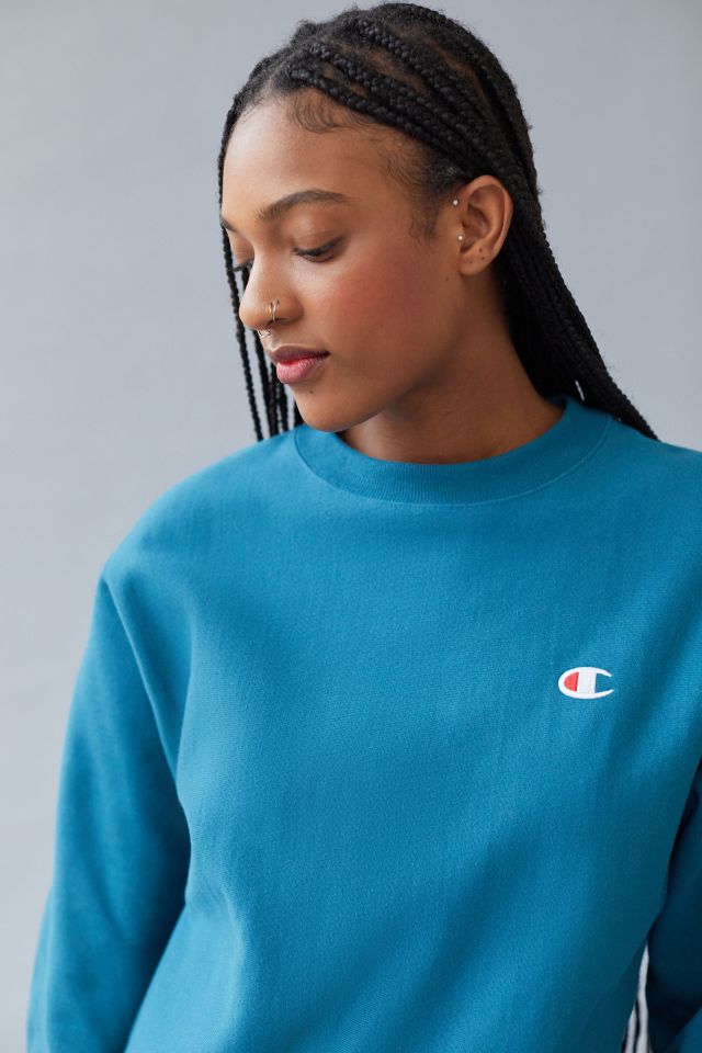 Latterlig brugerdefinerede leder Champion Reverse Weave Classic Sweatshirt | Urban Outfitters