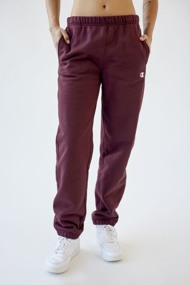 Burgundy champion sweatsuit on sale womens