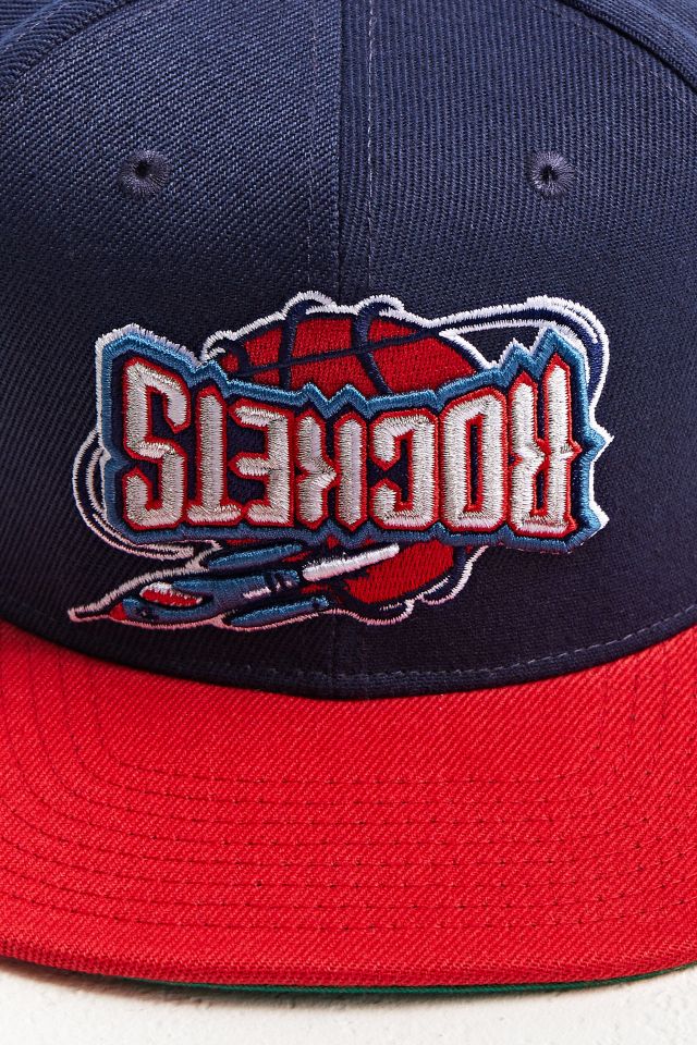 Casquette de baseball avec logo inversé des Rockets de Houston Mitchell & Ness #2