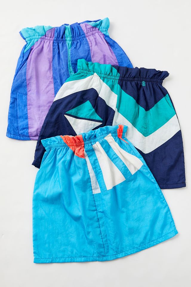 Urban Renewal Recycled Colorblock Windbreaker Mini Skirt #1