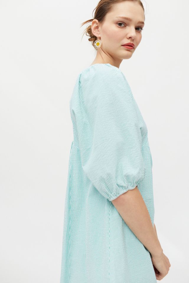 Urban Outfitters En Saison Felice Mini Dress Puff Sleeve