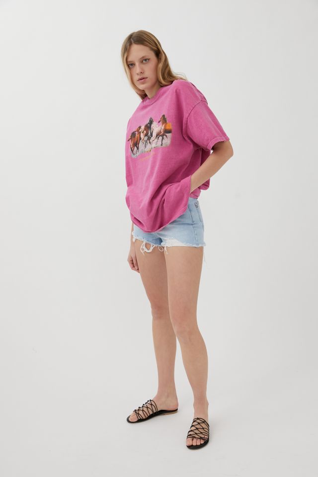 Running Horses T-Shirt Dress #1