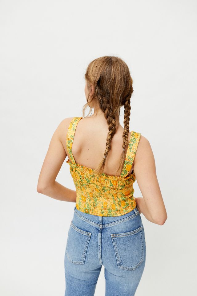 UO Valentina Cropped Bustier Tank Top #1
