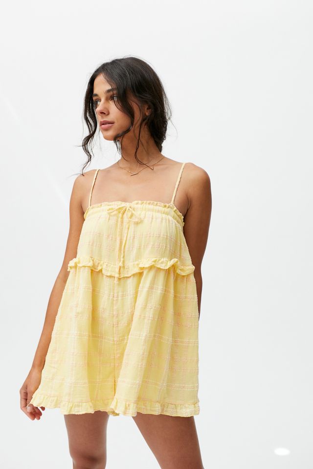 UO Ruffle Me Romper #1