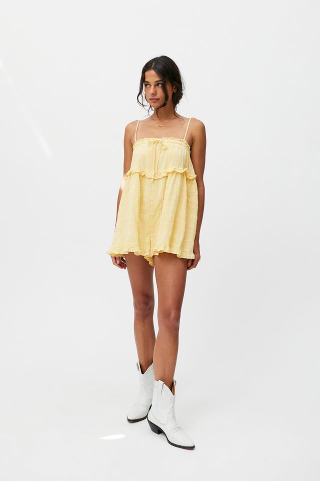 UO Ruffle Me Romper #3