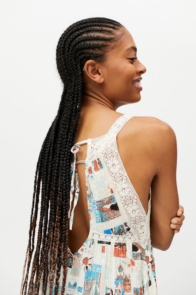 UO Brunching Lace Trim Romper #4