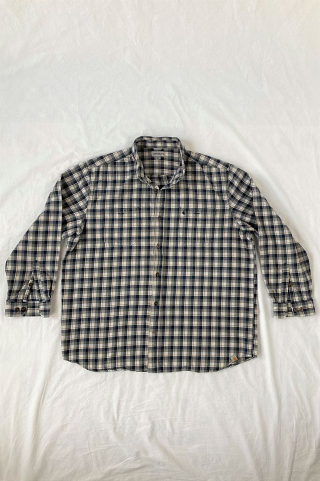 Vintage Carhartt Flannel Button-Down Shirt | Urban Outfitters