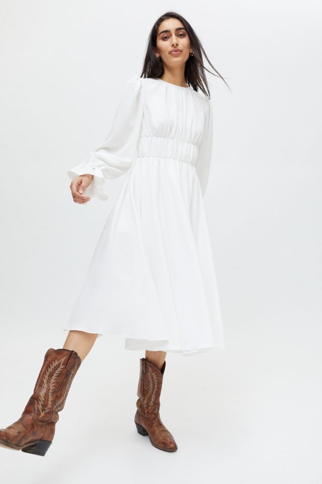 Fame And Partners Dyanis Georgette Midi Dress #2