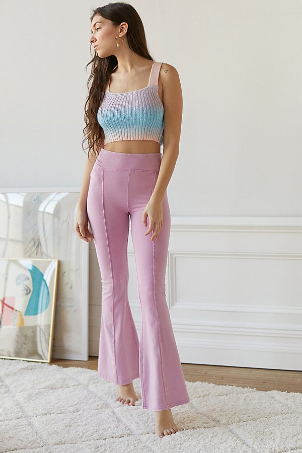 Out From Under Aria Seamed Flare Pant In Mauve | ModeSens