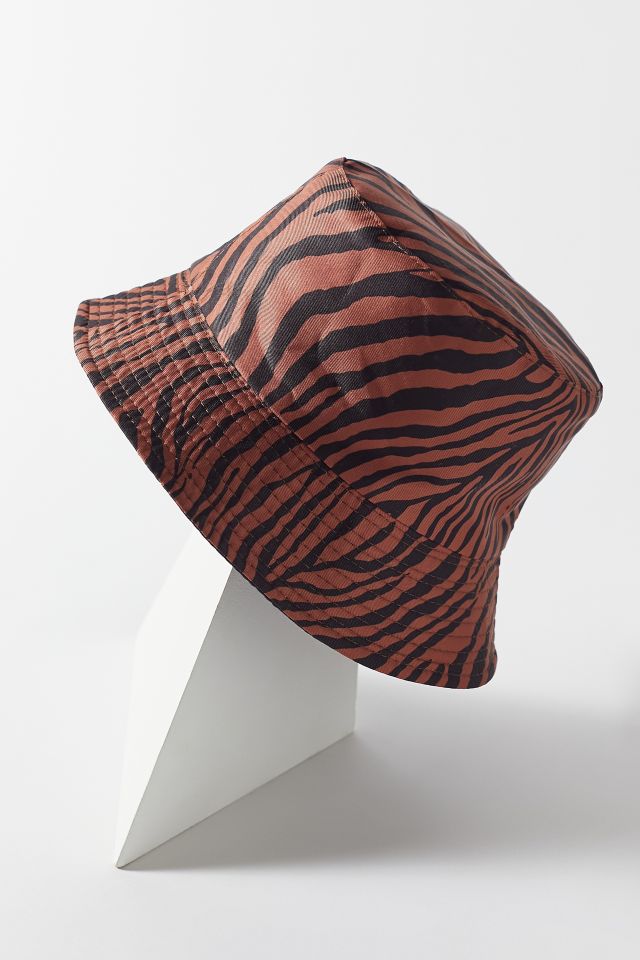 Tiger print store bucket hat