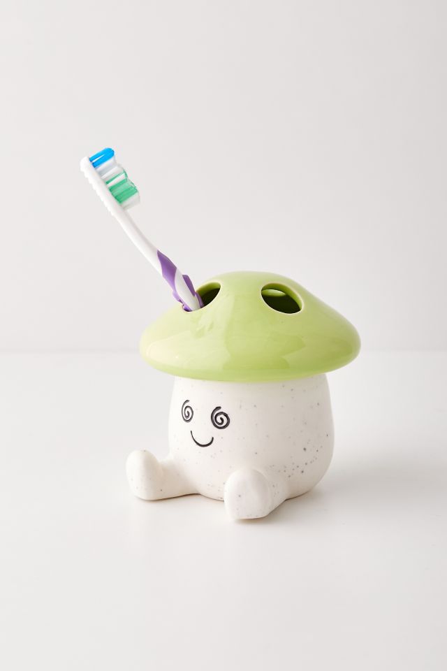 Mushroom Ceramic Toothbrush Holder #1