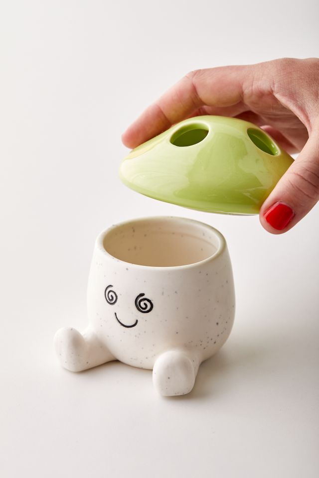 Mushroom Ceramic Toothbrush Holder #3
