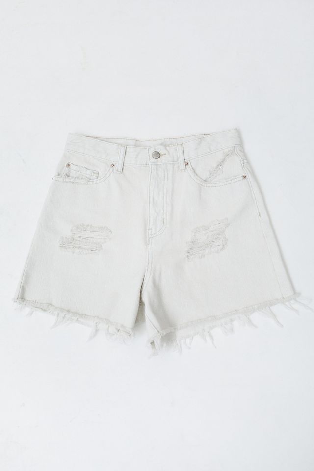 BDG A-Line Denim Cutoff Short – Bleached Wash #5