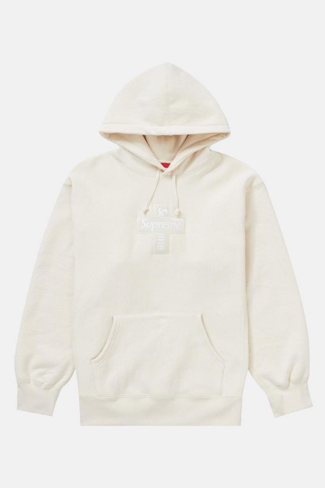 Supreme Cross Box Logo Hooded Sweatshirt | Urban Outfitters