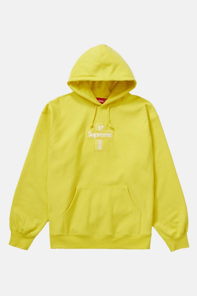 Supreme Cross Box Logo Hooded Sweatshirt | Urban Outfitters