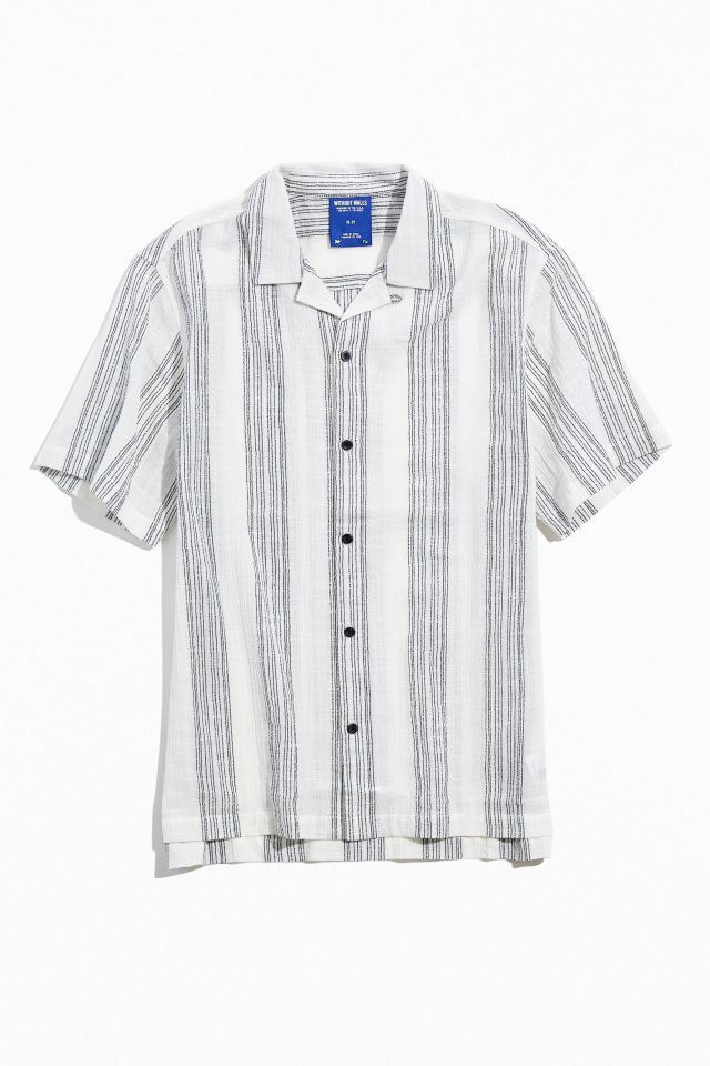 Without Walls Patio Stripe Button-Down Shirt | Urban Outfitters