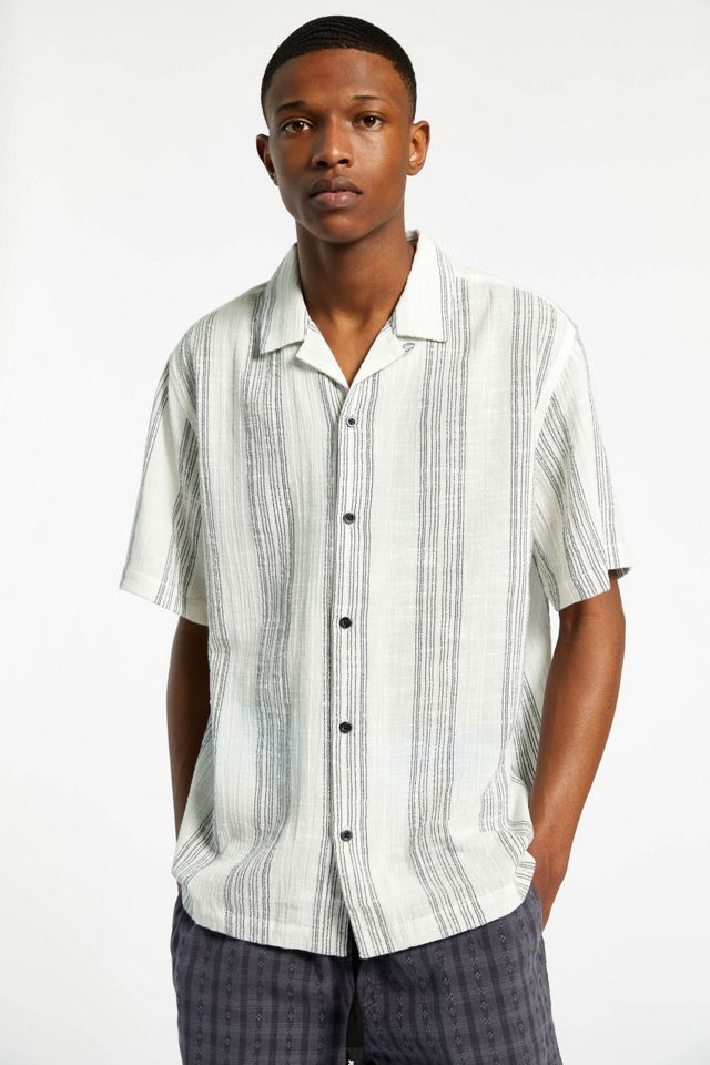 Without Walls Patio Stripe Button-Down Shirt | Urban Outfitters