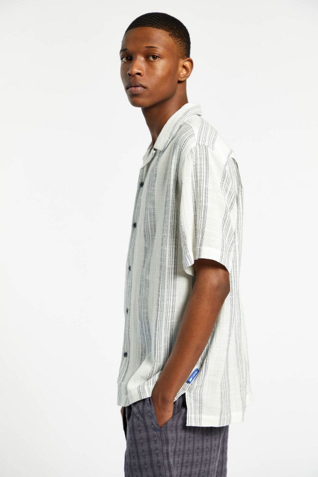 Without Walls Patio Stripe Button-Down Shirt | Urban Outfitters