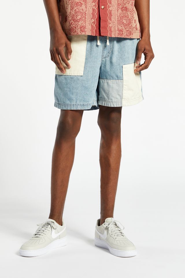 BDG Patchwork Denim Volley Short