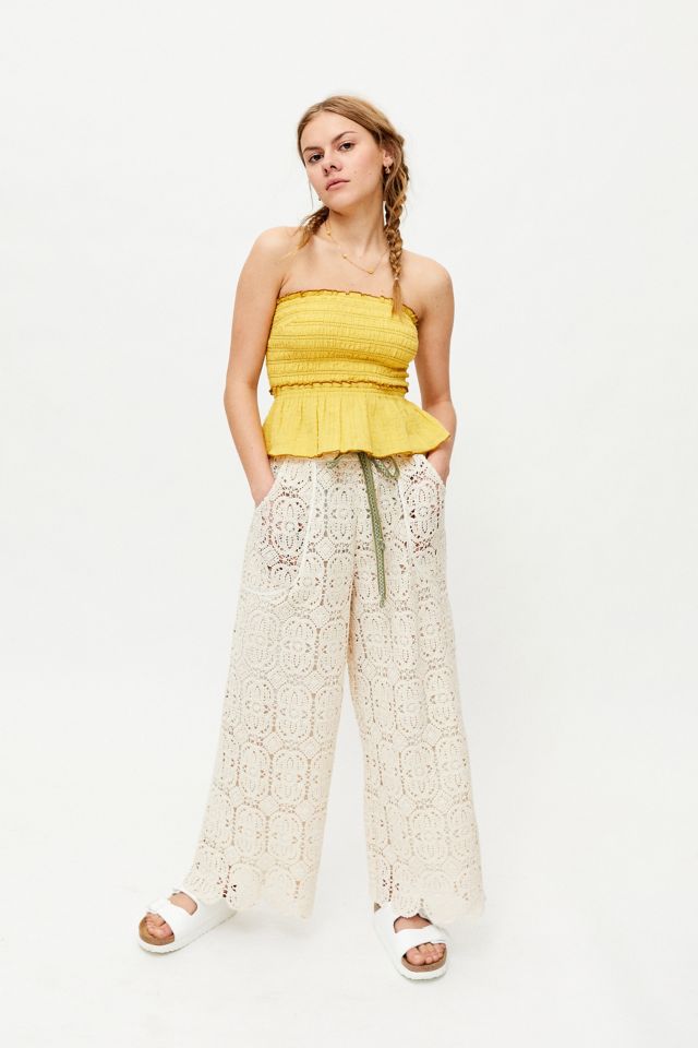 Kimchi Blue Em Crochet Wide Leg Pant #1