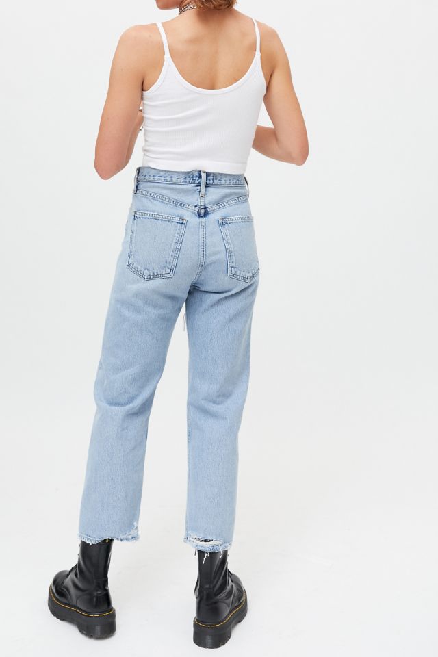 AGOLDE 90s Pinch High Waisted Cropped Jean Echo