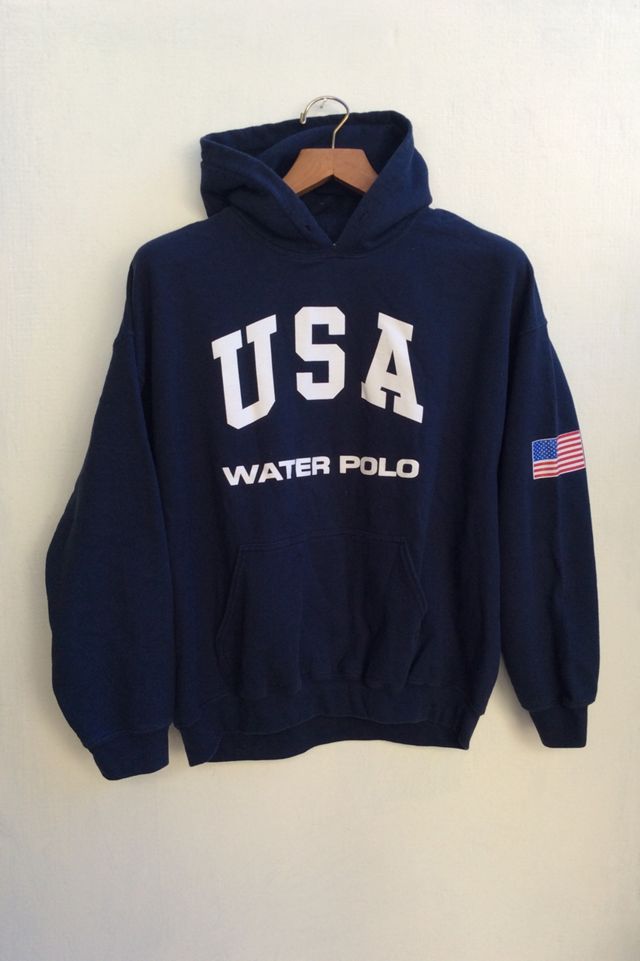 Vintage USA Water Polo Hoodie Sweatshirt Urban Outfitters