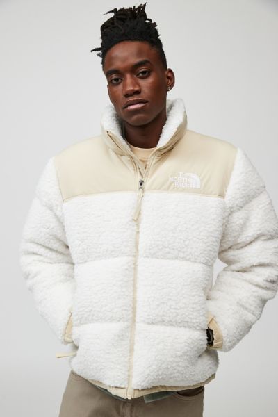 Cream north face hot sale puffer