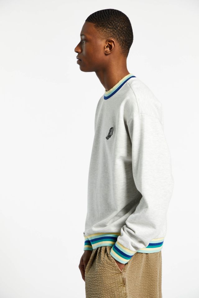 UO Varsity Tipped Crew Neck Sweatshirt | Urban Outfitters