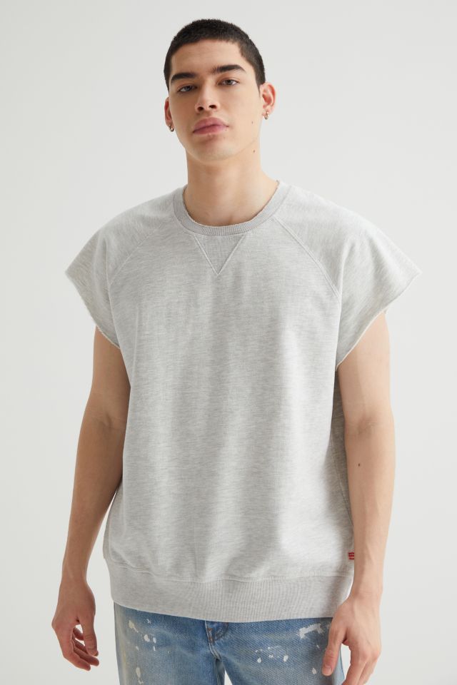 BDG Cutoff Raglan Crew Neck Sweatshirt