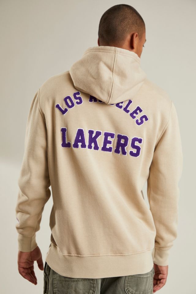 Los Angeles Lakers Chenille Vintage Lettering Hoodie Sweatshirt
