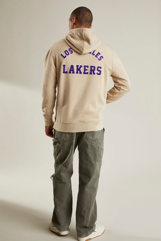 Los Angeles Lakers Chenille Vintage Lettering Hoodie Sweatshirt