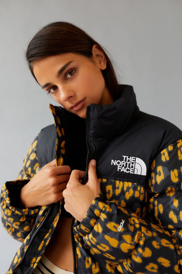 The North Face Printed Nuptse Jacket Yellow