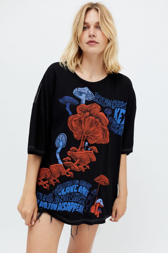 Project Social T Mushroom Slouchy T Shirt Dress