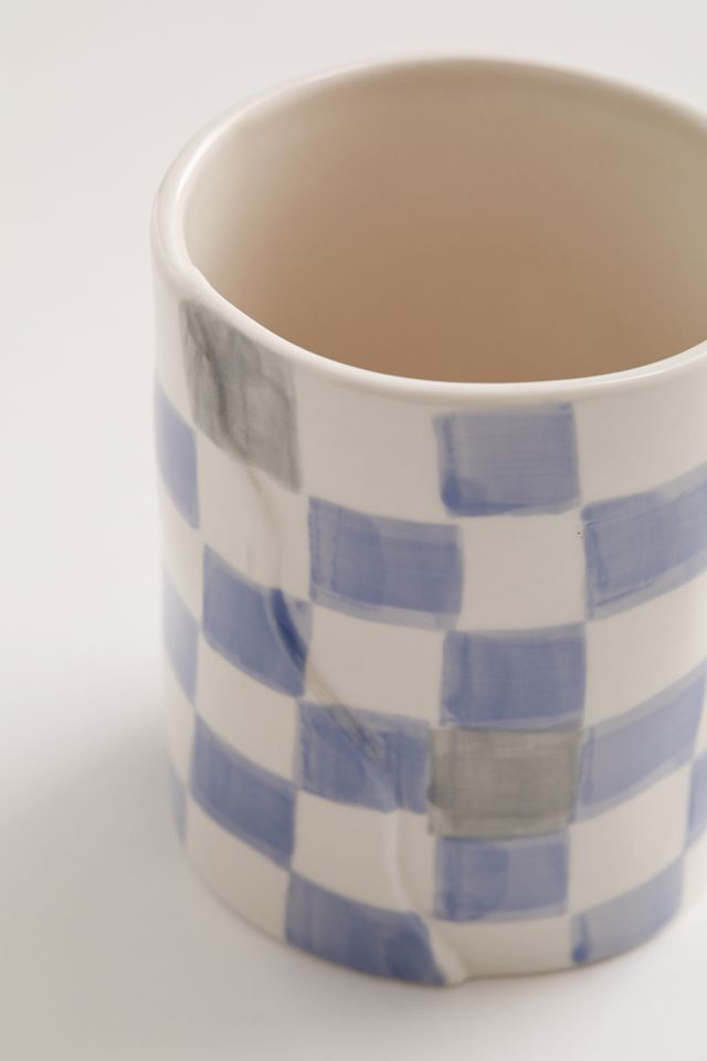 Wavy Checkerboard Utensil Holder #3
