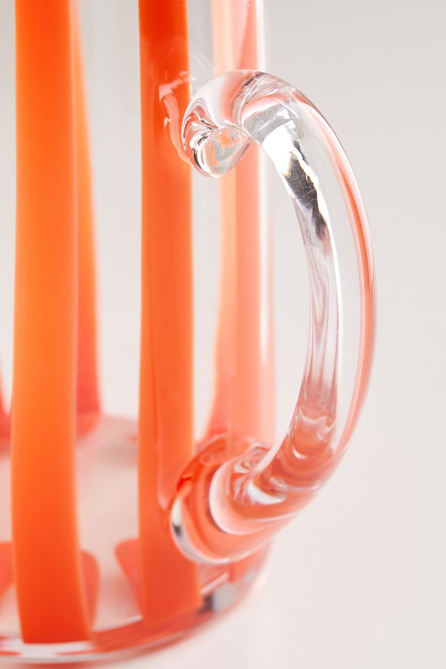 Nadia Striped Glass Pitcher #5