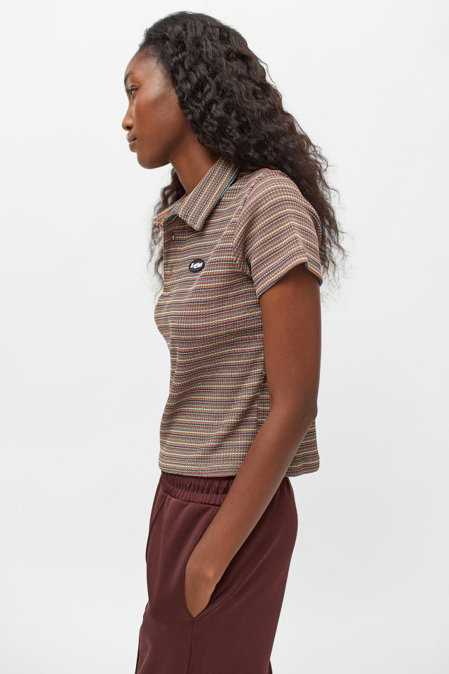 X-girl Striped Baby Polo Shirt | Urban Outfitters Canada